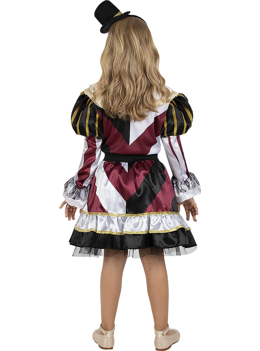 Horror-Clown Kostüm Premium für Mädchen