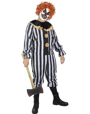 Plus size deluxe kostým strašidelný klaun pro muže