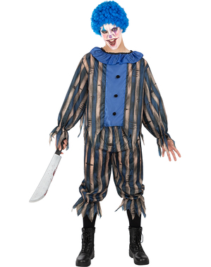 Plus size kostým strašidelný klaun pro muže