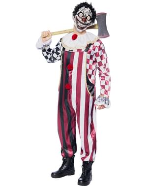 Costume da clown horror premium da uomo taglie forti