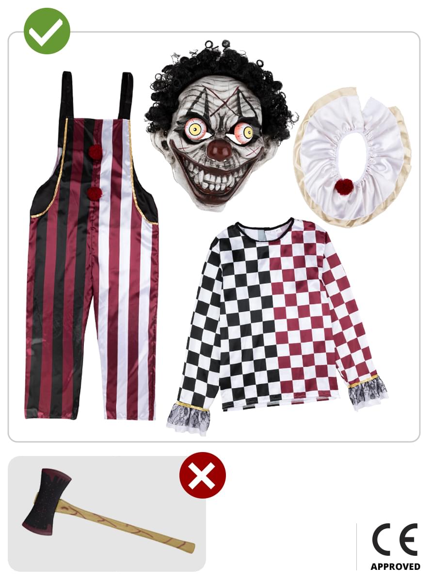 Déguisement clown tueur Premium homme grande taille