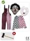 Costume da clown horror premium da uomo taglie forti