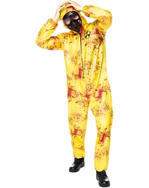 Disfraz de zombie nuclear para hombre talla grande