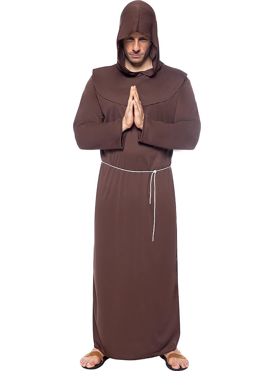 Kostým mnícha pre dospelých v nadmernej veľkosti
