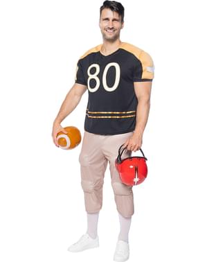 Costume da giocatore di football americano muscoloso da uomo