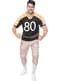 Costume da giocatore di football americano muscoloso da uomo