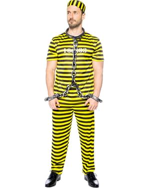 Chaînes de cou et mains de prisonnier