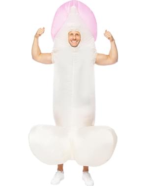 Costum de penis gonflabil pentru adulți