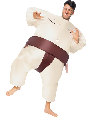 Oppustelig sumo bryder kostume til voksne