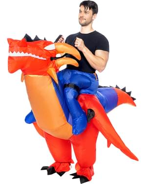 Costum gonflabil cu umeri de dragon pentru adulți