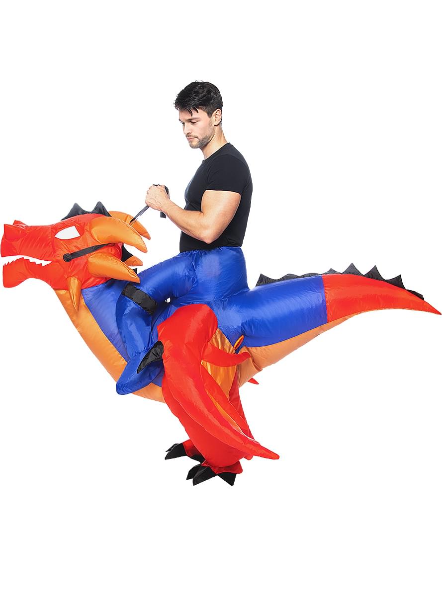 Pripučiamas drakono kostiumas su pečiais suaugusiems