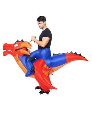 Costum gonflabil cu umeri de dragon pentru adulți