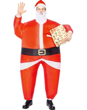 Weihnachtsmann Kostüm aufblasbar für Erwachsene