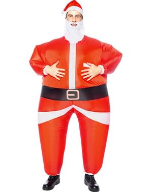 Weihnachtsmann Kostüm aufblasbar für Erwachsene