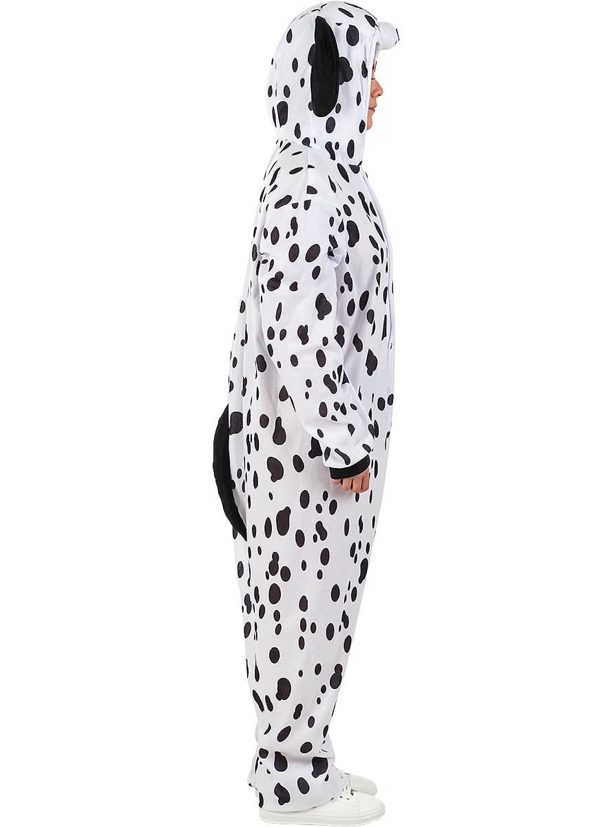 Maskeraddräkt dalmatin onesie för vuxen