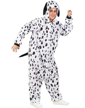 Fato de cão dálmata onesie para adulto