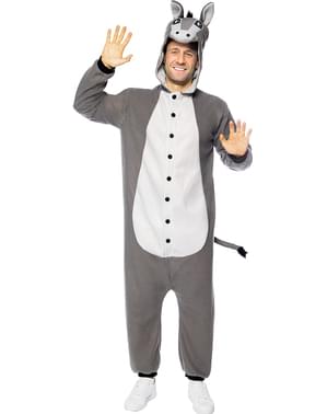 Esel Onesie Kostüm für Erwachsene