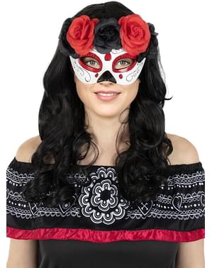 Deluxe Catrina øjenmaske