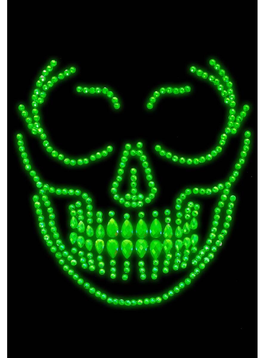 Glow in the Dark Skelet Gezichtssieraden