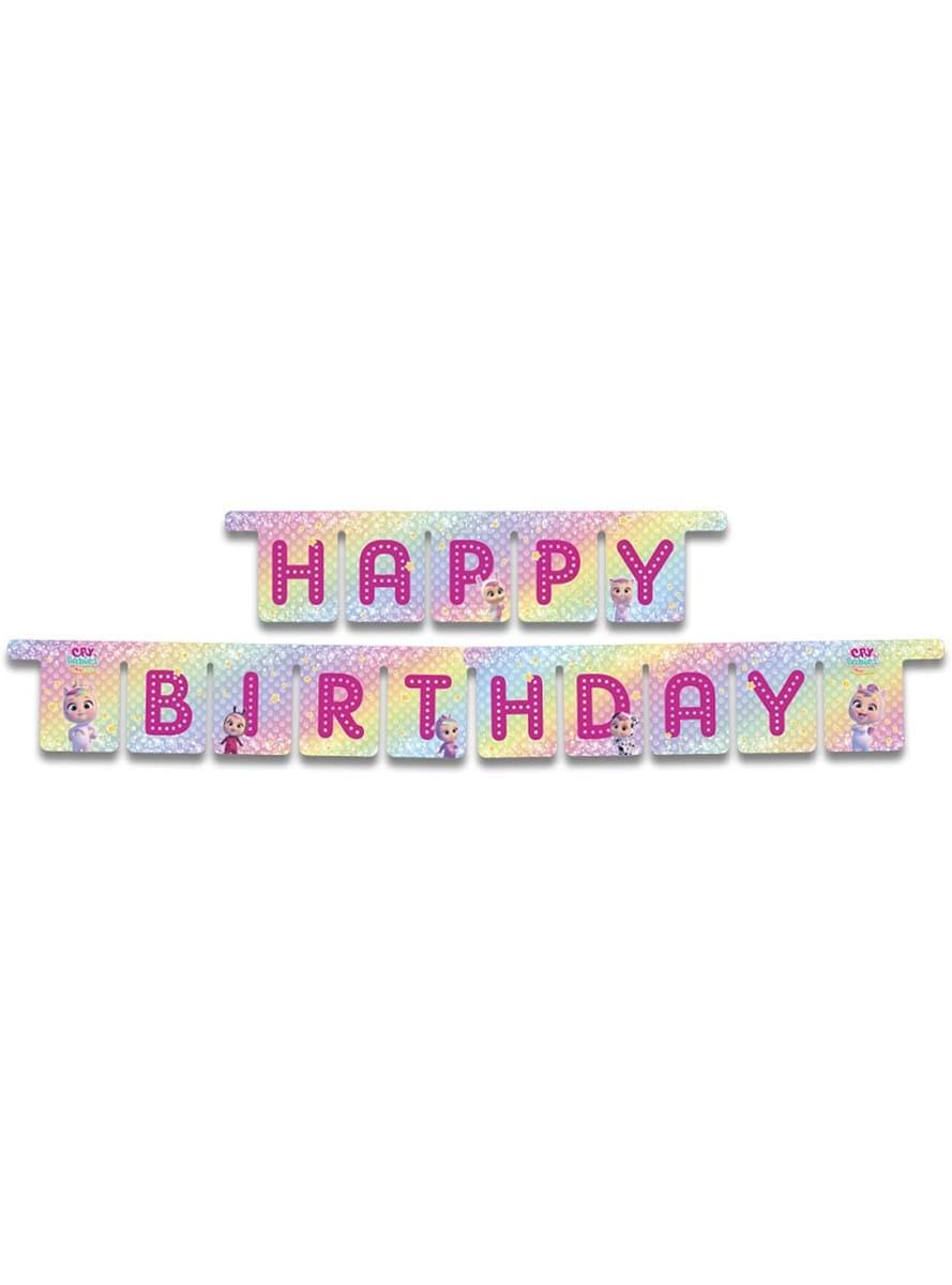  Festone Happy Birthday Cry Babies
