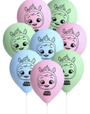 8 globos af gráta börnum