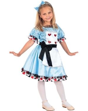 Alice in Wonderland Premium Costume for Girls