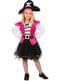 Disfraz pirata rosa para niña