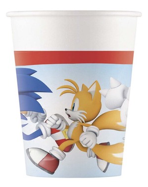 8 gobelets Sonic