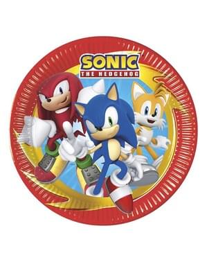 8 Sonic lautasta (23cm)