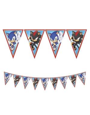 Grinalda de bandeirolas de Sonic