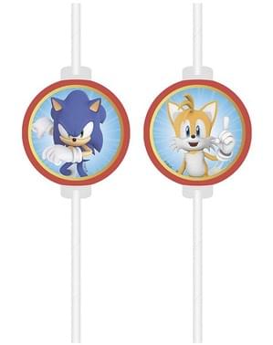 4 pajitas de Sonic