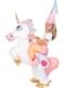 Costume ride on da unicorno gonfiabile per bambini