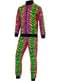 80's Animal Print Fluorescent Tracksuit Costume for Adults
