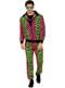 80s fluorescent animal print tracksuit costume for adults