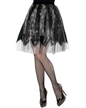 Halloween Tutu schwarz für Damen