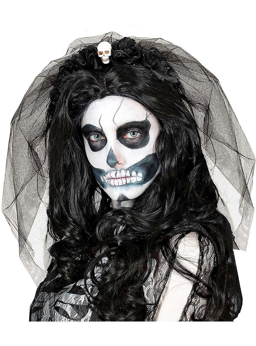 La Catrina Headband with Veil