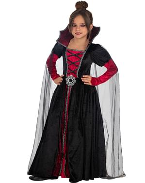 Maskeraddräkt vampyrinna Deluxe för barn