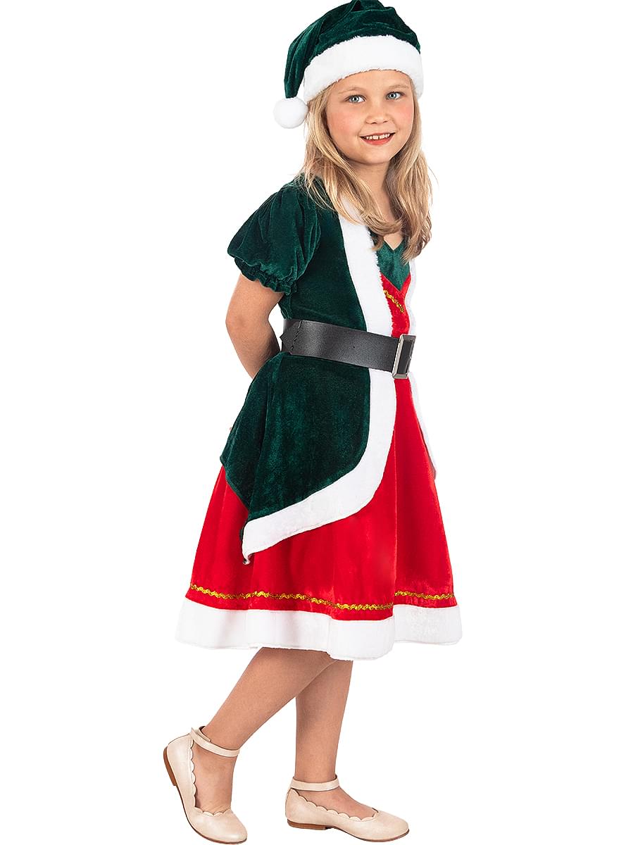 Maskeraddräkt tomtenissa Deluxe för barn