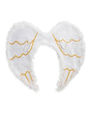White and Gold Angel Wings