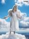 Deluxe angel costume for girl