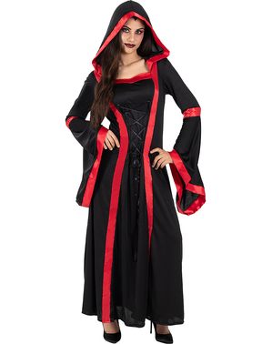 Deluxe Vampier Priesteres Kostuum Voor Vrouwen Plus Size