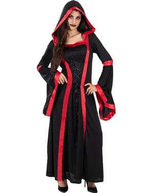 Луксозен костюм на жрицата на вампира за жени голям размер