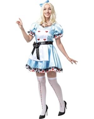 Alice Kostüm Deluxe für Damen in großer Größe
