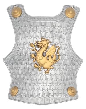Cască medievală, scut și armură pentru copii