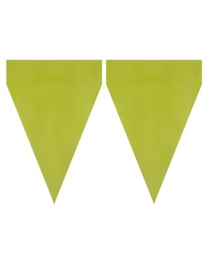 1 Fähnchengirlande minzgrün - Unifarben