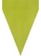 Fähnchengirlande limettengrün - Unifarben