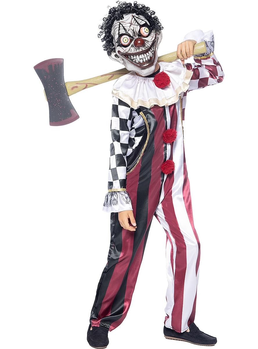 Costume da clown horror premium per bambino