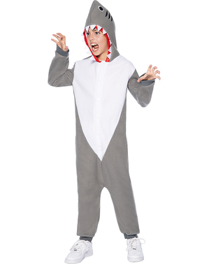 Žraločí kostým s kapucňou pre deti