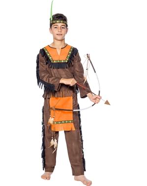 Deluxe indianer kostume til drenge
