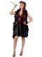 Bársony Flapper Jelmez Nőknek Plus Size